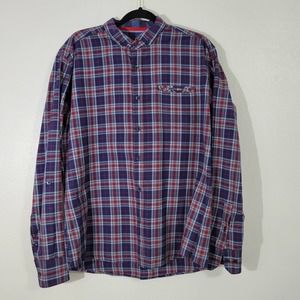 One 90 One Long Sleeve Plaid Button Down